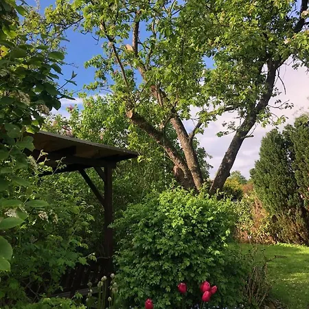 Nyaraló Alte Kate Mit Bau-& Zirkuswagen Im Gartenidyll In Putbus Ot *